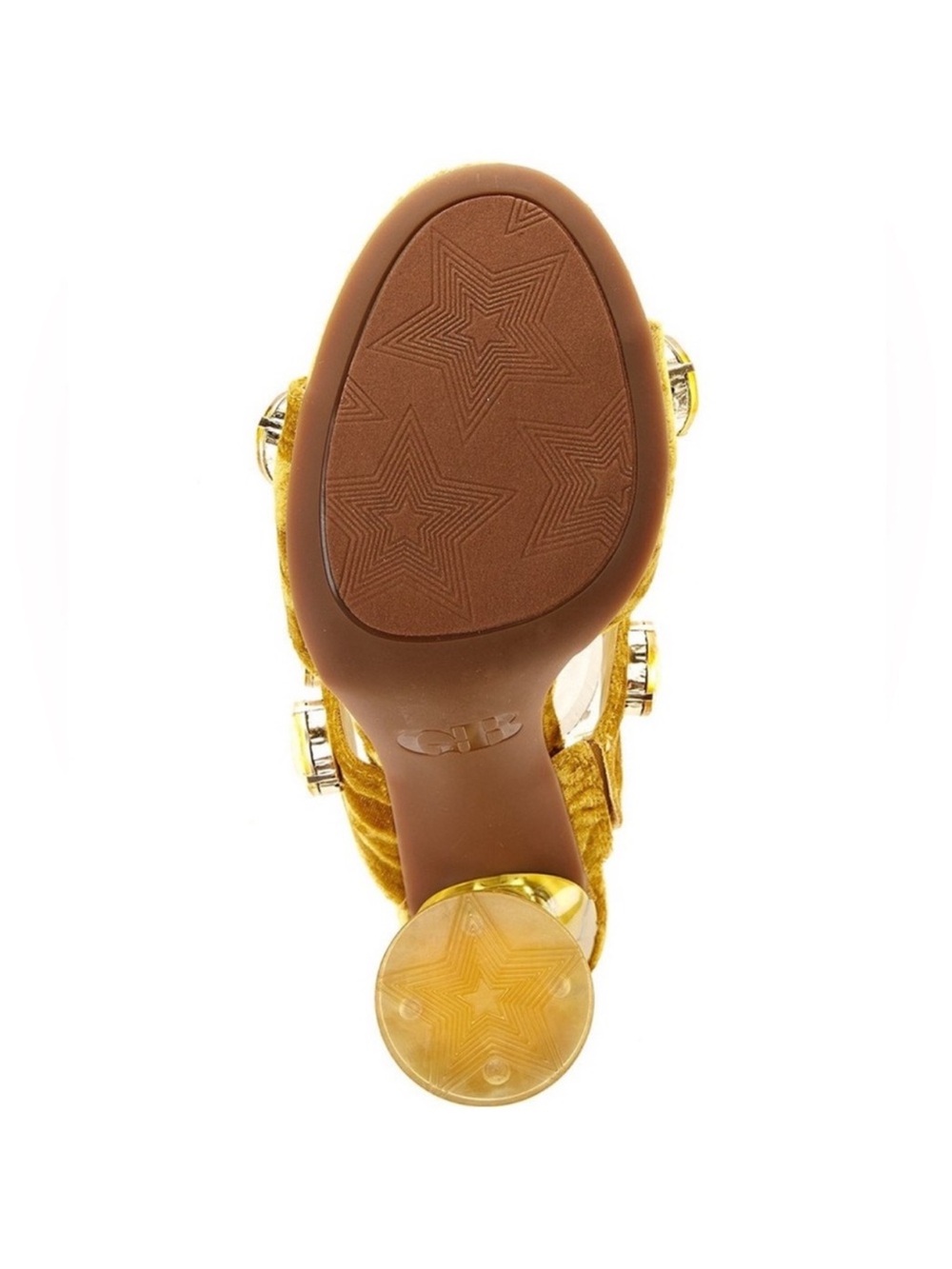 NWT Gianni Bini News-Flash Velvet Jewel Ornament Dress Slide Sandals Sz 6,5 - Picture 4 of 13
